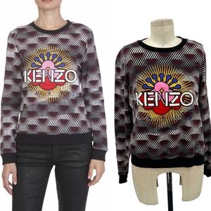 KENZO Nagai Flower Logo Embroidered Sweatshirt Size Large